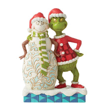 Load image into Gallery viewer, Grinch with Grinchy Snowman