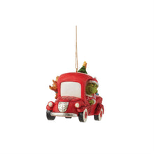 Load image into Gallery viewer, NEW - Grinch in Red Truck Ornament