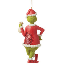 Load image into Gallery viewer, Grinch with Bag of Coal Ornament