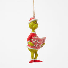 Load image into Gallery viewer, NEW - Grinch with Book Ornament