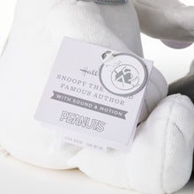 Load image into Gallery viewer, NEW- Peanuts® 75th Anniversary Snoopy With Typewriter Musical Plush With Motion, 10"