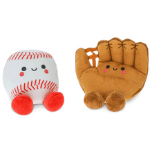 Load image into Gallery viewer, Better Together Baseball and Glove Magnetic Plush Pair, 5" H
