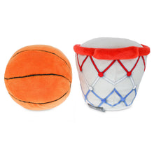 Load image into Gallery viewer, Better Together Basketball and Hoop Magnetic Plush Pair, 6" H