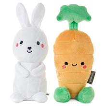 Load image into Gallery viewer, Better Together Bunny and Carrot Magnetic Plush Pair, 8"