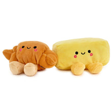 Load image into Gallery viewer, Better Together Croissant and Butter Magnetic Plush Pair, 2.5"