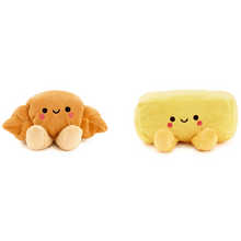 Load image into Gallery viewer, Better Together Croissant and Butter Magnetic Plush Pair, 2.5"