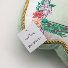 Load image into Gallery viewer, NEW- Bridgerton Green Carriage Shaped Throw Pillow