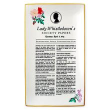 Load image into Gallery viewer, Bridgerton Lady Whistledown's Society Papers Trinket Dish