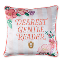 Load image into Gallery viewer, Bridgerton Dearest Gentle Reader Throw Pillow, 18x18