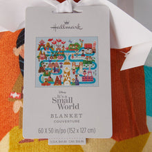 Load image into Gallery viewer, Disney It's a Small World Map Throw Blanket, 60x52