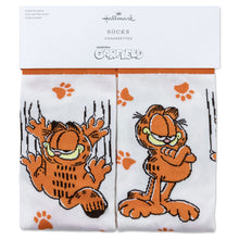 Load image into Gallery viewer, Garfield Poses and Paw Prints Novelty Crew Socks