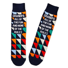 Load image into Gallery viewer, Grandpa All of the Fun Novelty Crew Socks