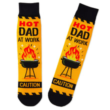 Load image into Gallery viewer, Hot Dad at Work Novelty Crew Socks