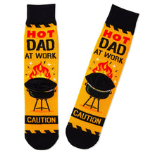 Load image into Gallery viewer, Hot Dad at Work Novelty Crew Socks