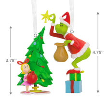 Load image into Gallery viewer, Dr. Seuss's How the Grinch Stole Christmas!™ Grinch and Cindy-Lou Who Hallmark Ornaments, Set of 2