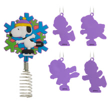 Load image into Gallery viewer, Mini Peanuts® Hallmark Tree Topper and Ornaments, Set of 5