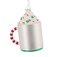 Load image into Gallery viewer, Hallmark Channel Festive Mug Glass Hallmark Ornament