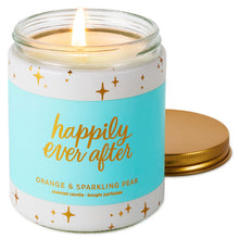 Load image into Gallery viewer, Happily Ever After Orange and Sparkling Pear Scented Jar Candle, 7 oz.