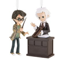 Load image into Gallery viewer, Harry Potter™ and Garrick Ollivander™ Hallmark Ornaments, Set of 2