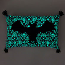 Load image into Gallery viewer, Disney The Haunted Mansion Glow-in-the-Dark Bat Pillow, 12x20