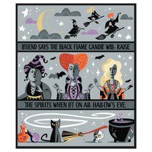 Load image into Gallery viewer, Disney Hocus Pocus Black Flame Candle Blanket, 50x60