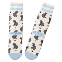 Load image into Gallery viewer, I Love My Black Cat Crew Socks