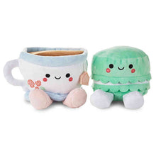 Load image into Gallery viewer, NEW - Better Together Teacup and Macaron Cookie Magnetic Plush Pair, 3.5"