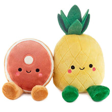 Load image into Gallery viewer, NEW- Better Together Ham and Pineapple Magnetic Plush Pair, 7"