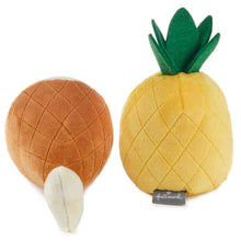 Load image into Gallery viewer, NEW- Better Together Ham and Pineapple Magnetic Plush Pair, 7"