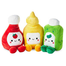Load image into Gallery viewer, NEW - Better Together Ketchup, Mustard and Relish Magnetic Plush Trio, 7.5"