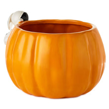 Load image into Gallery viewer, Jack-o'-Lantern Candy Dish With Sculpted Snoopy Peanuts® Pumpkin Candy Bowl