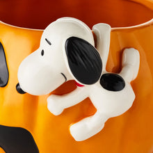 Load image into Gallery viewer, Jack-o'-Lantern Candy Dish With Sculpted Snoopy Peanuts® Pumpkin Candy Bowl