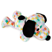 Load image into Gallery viewer, Peanuts® Pastel Patchwork Floppy Snoopy Plush, 11" L