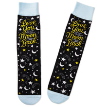 Load image into Gallery viewer, Love You To the Moon and Back Novelty Crew Socks
