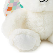 Load image into Gallery viewer, White Bunny With Patchwork Ears Easter Plush, 8"