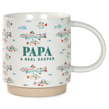 Load image into Gallery viewer, Papa A Reel Keeper Funny Mug, 16 oz.