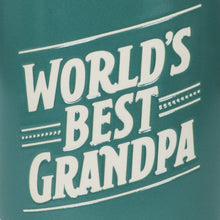 Load image into Gallery viewer, World's Best Grandpa Teal Mug, 16 oz.