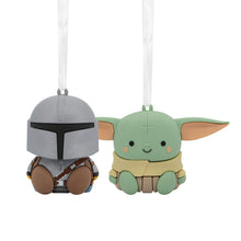 Load image into Gallery viewer, Better Together Star Wars: The Mandalorian™ and Grogu™ Magnetic Hallmark Ornaments, Set of 2