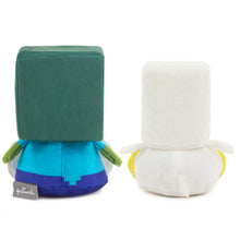 Load image into Gallery viewer, NEW -Better Together Minecraft Baby Zombie and Chicken Magnetic Plush Pair, 5.25" H