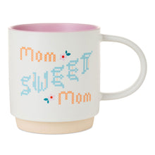 Load image into Gallery viewer, Mom Sweet Mom Cross-Stitch Mug, 16 oz.