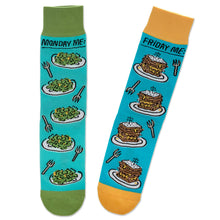 Load image into Gallery viewer, Shoebox Monday vs. Friday Funny Crew Socks
