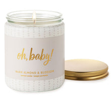 Load image into Gallery viewer, Oh Baby Warm Almond and Blossom Scented Jar Candle