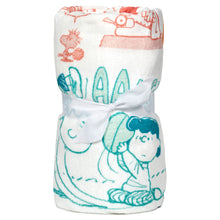 Load image into Gallery viewer, NEW-Peanuts® 75th Anniversary Through the Years Plush Throw Blanket, 60x52