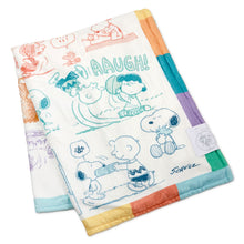 Load image into Gallery viewer, NEW-Peanuts® 75th Anniversary Through the Years Plush Throw Blanket, 60x52