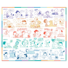 Load image into Gallery viewer, NEW-Peanuts® 75th Anniversary Through the Years Plush Throw Blanket, 60x52