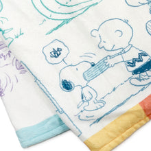 Load image into Gallery viewer, NEW-Peanuts® 75th Anniversary Through the Years Plush Throw Blanket, 60x52