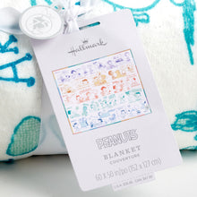 Load image into Gallery viewer, NEW-Peanuts® 75th Anniversary Through the Years Plush Throw Blanket, 60x52