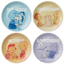 Load image into Gallery viewer, NEW-Peanuts® 75th Anniversary Appetizer Plate Set