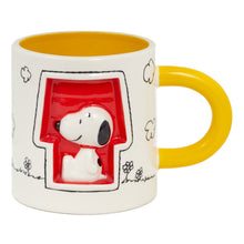 Load image into Gallery viewer, NEW-Peanuts® Snoopy Doghouse Sculpted Mug, 14.5 oz