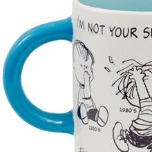 Load image into Gallery viewer, NEW-Peanuts® 75th Anniversary Linus Through the Decades Mug, 17.5 oz.